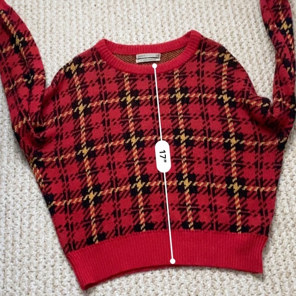 URBAN OUTFITTERS | Women’s Sweater Small Plaid Crew Neck - Picture 11 of 12